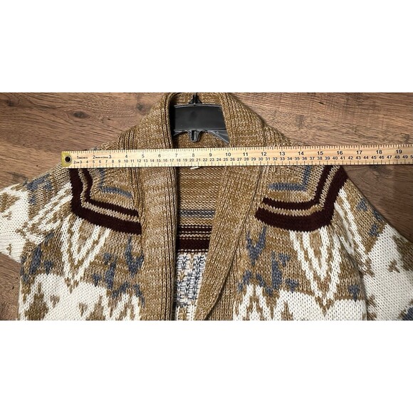 Pink Rose Open front Cardigan Size Medium Chunky Cozy - Picture 8 of 8